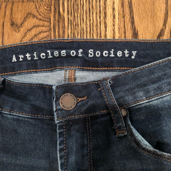 Articles of Society Los Angeles Skinny Straight Leg Jeans Jeggings 24 Nordstrom - Picture 2 of 6